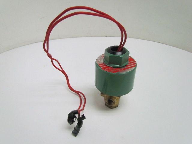 Asco Red Hat Valve 835223 Solenoid Control Valve 1/4" NPT 120 VAC 3 Way
