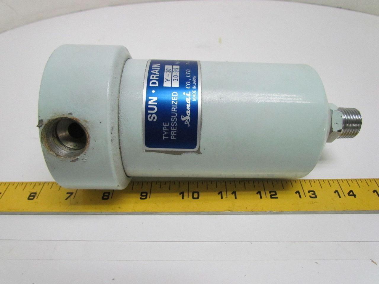 Sanai Y301 Pneumatic Line Drain 1/2" NPT Ports