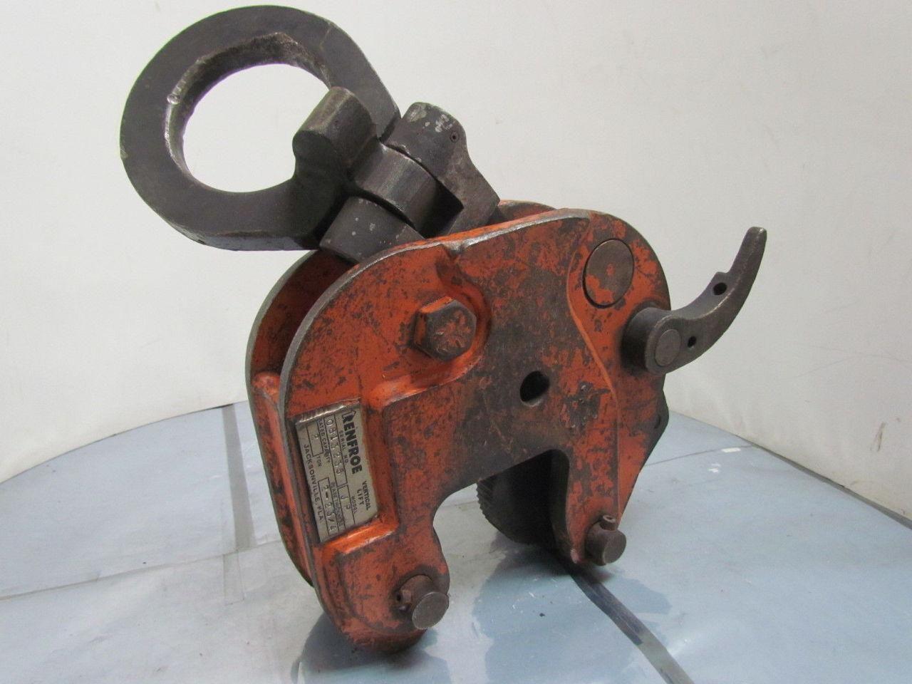 Renfroe JP 2-Ton Vertical Lift Clamp 2"-2 3/4" Capacity