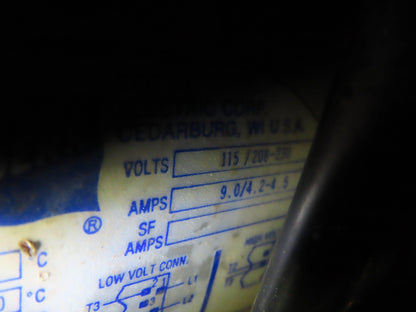 Doerr Electric LR39793 1/2HP 1PH 115/208-230 J56Z Vacuum Pump Motor 7/8" Shaft
