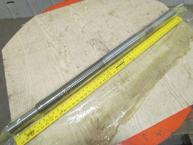 Lead Ball Screw Shaft 2.5" Dia 10mm Pitch 47" OAL