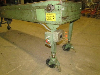 RTO-1412 Movable Accumulation Conveyor 18"x10' Powered Chains W/Static Rollers