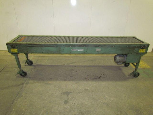 RTO-1412 Movable Accumulation Conveyor 18"x10' Powered Chains W/Static Rollers