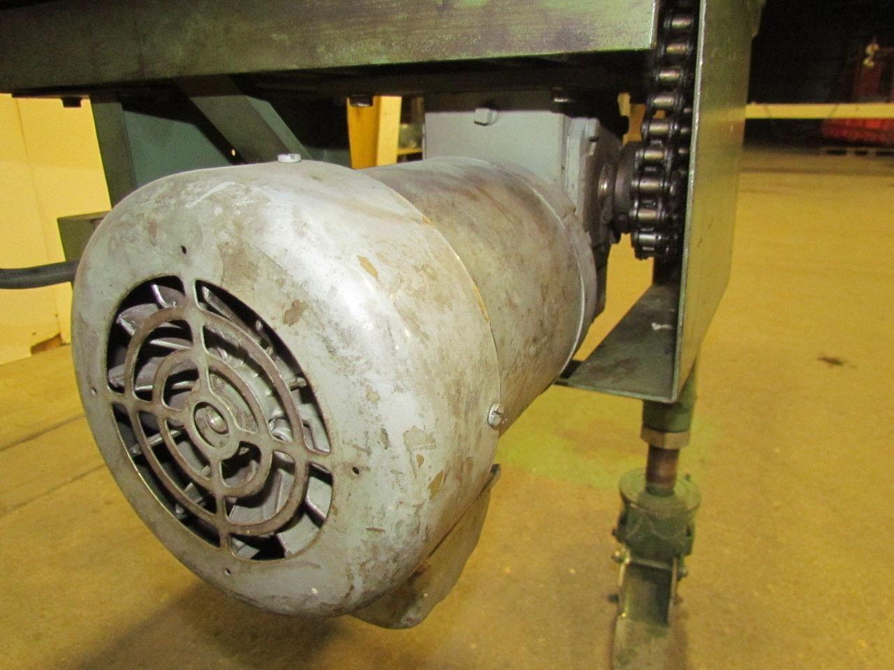 RTO-1412 Movable Accumulation Conveyor 18"x10' Powered Chains W/Static Rollers