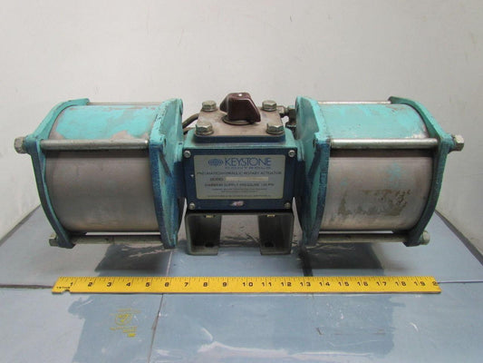 Keystone Controls Morin Pneumatic Hydraulic Rotary Valve Actuator 120 PSI