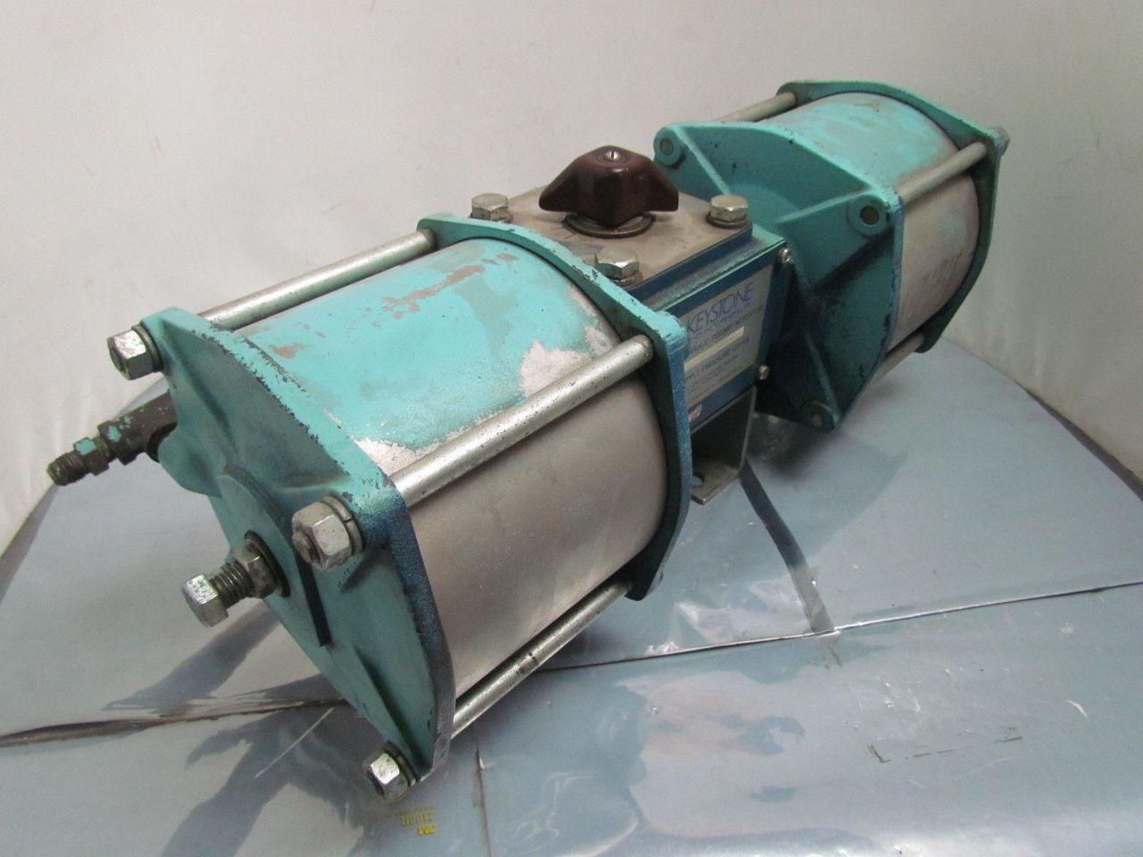 Keystone Controls Morin Pneumatic Hydraulic Rotary Valve Actuator 120 PSI