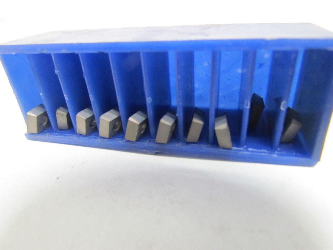 Waukesha 8900-0210F Cor-Bor Drill Carbide Insert Sz 000 10pcs Coated C-5