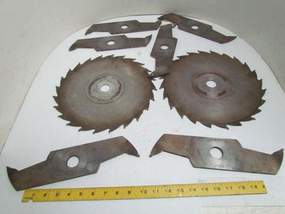 Carbide 12" Dia x Up To 1-3/4" Wide 1-1/8" Bore (6) 1/4" Chippers (2) 1/8"Blades