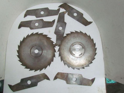Carbide 12" Dia x Up To 1-3/4" Wide 1-1/8" Bore (6) 1/4" Chippers (2) 1/8"Blades