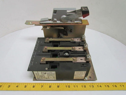 Telemecanique D10S2 60 Amp Disconnect Switch Assembly w/Handle 3-Pole