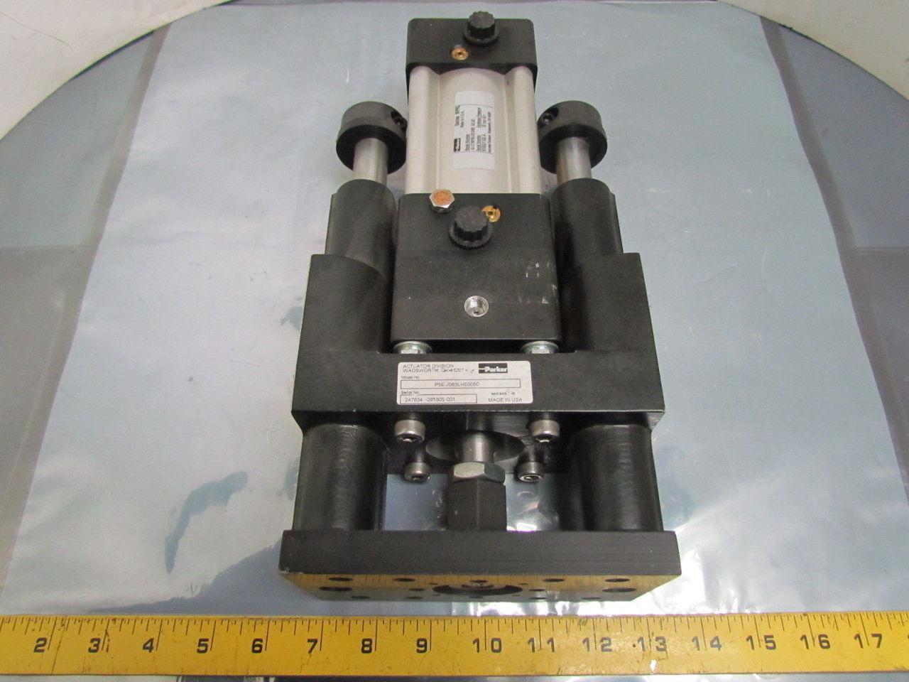 Parker P5E-J063LHE0050 Pneumatic Guided Air Cylinder 63mm Bore 50mm Stroke MPRL