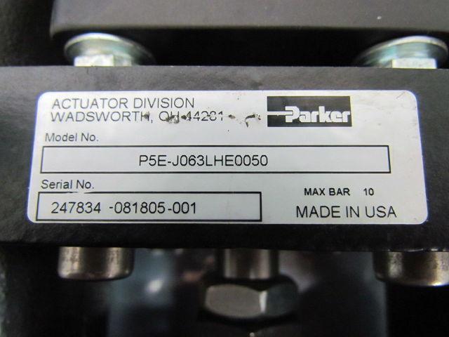 Parker P5E-J063LHE0050 Pneumatic Guided Air Cylinder 63mm Bore 50mm Stroke MPRL