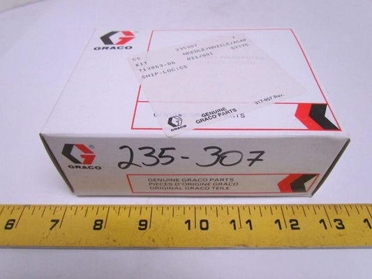 Graco 235-307 188754 Needle Nozzle Air Cap Assembly .026"For Paint Spray Gun NIB