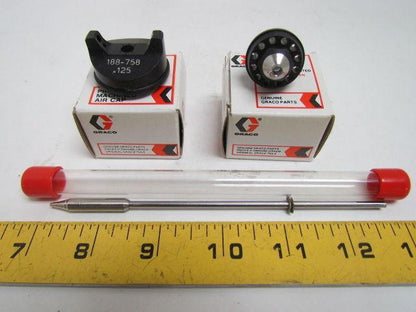 Graco 235-314 276298 Needle Nozzle Air Cap Assembly Kit .125" For Spray Gun NIB