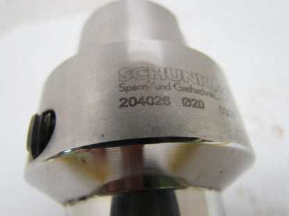 Schunk 204026 HSK-63-C Hydraulic Tool Holder 20mm Diameter