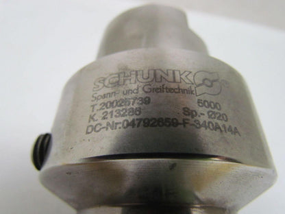 Schunk 20025739 HSK-63-C Hydraulic Tool Holder 20mm Diameter