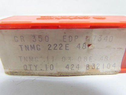 Carboloy TNMG 222E 48 Carbide Insert 10pcs Gr 350 EDP 07340