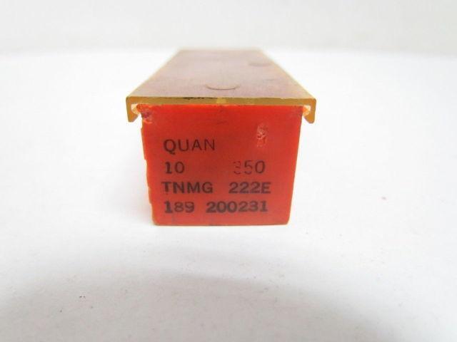 Carboloy TNMG 222E 189 200231 Carbide Insert 10pcs Grade 350