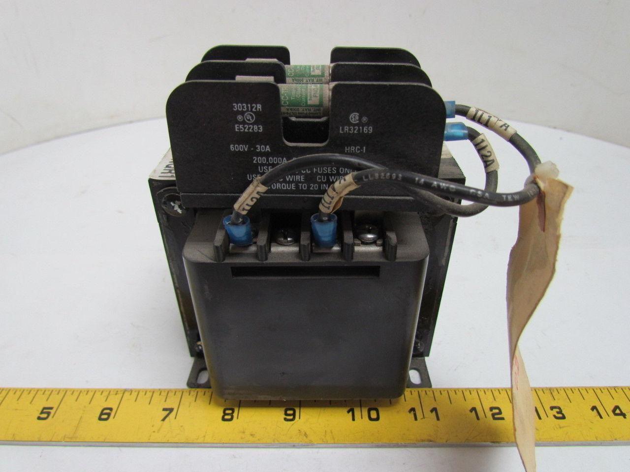 Cutler Hammer C-H C0250E3CXX 30312R 250VAC Control Transformer 50/60 Hz
