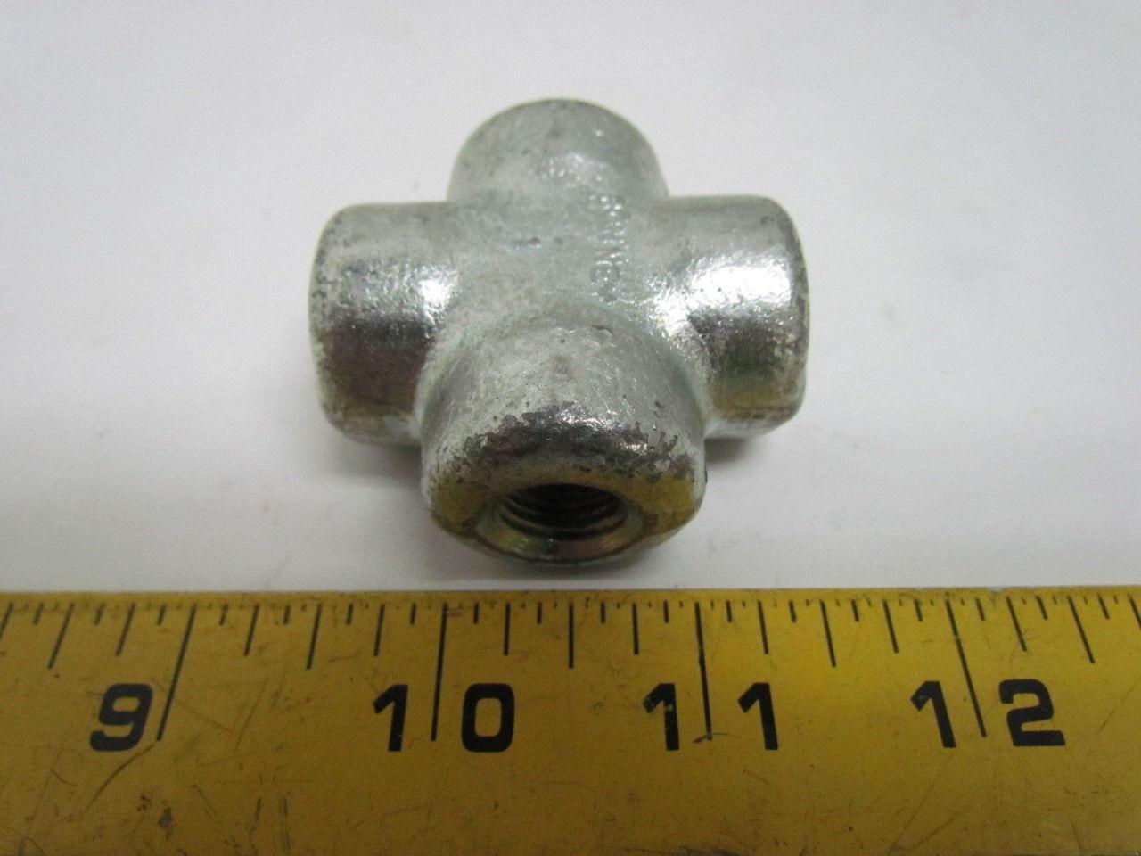 Graco 102-959 102959 1/4" NPT Cross Fitting NEW 4 Way