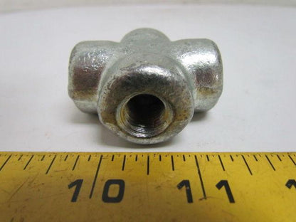 Graco 102-959 102959 1/4" NPT Cross Fitting NEW 4 Way