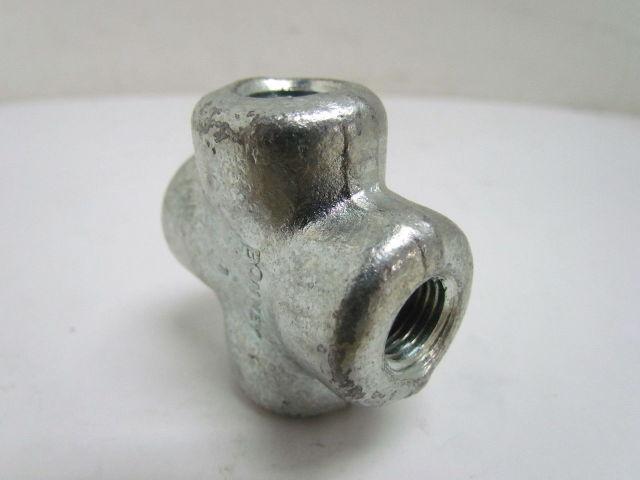 Graco 102-959 102959 1/4" NPT Cross Fitting NEW 4 Way
