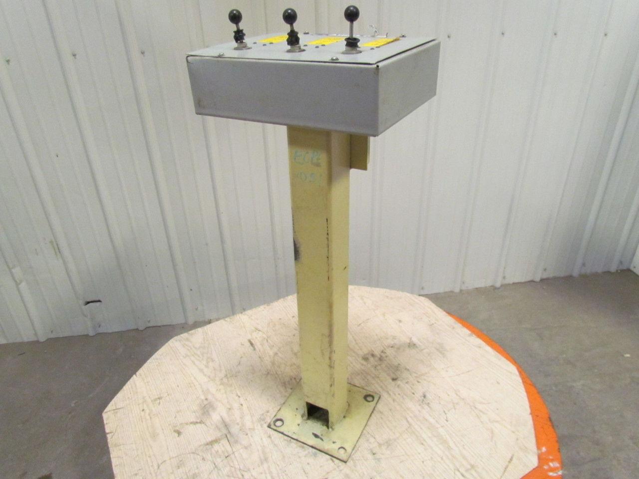 Airfloat Pedestal Mounted Pneumatic Control Operator Station With 3 Air Valves