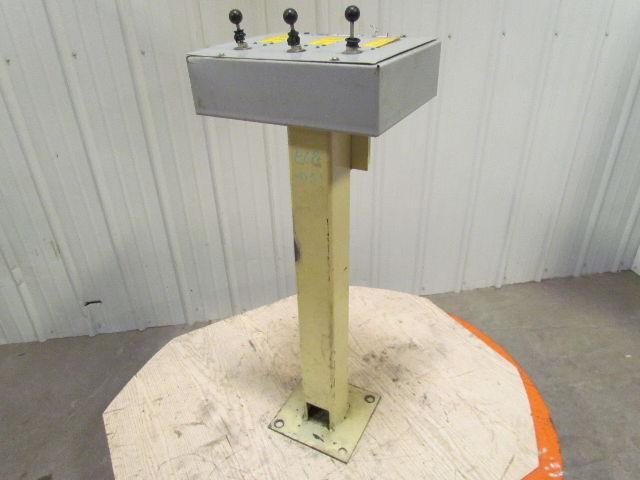 Airfloat Pedestal Mounted Pneumatic Control Operator Station With 3 Air Valves