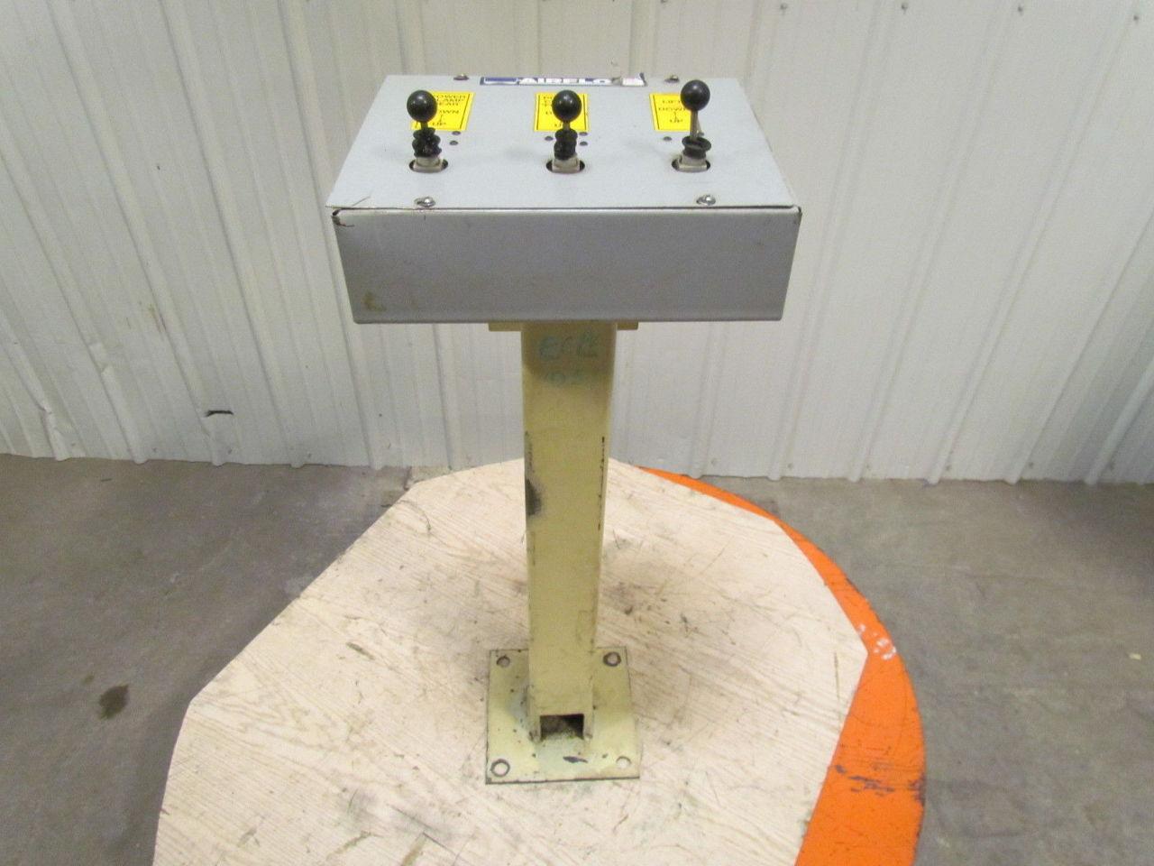 Airfloat Pedestal Mounted Pneumatic Control Operator Station With 3 Air Valves