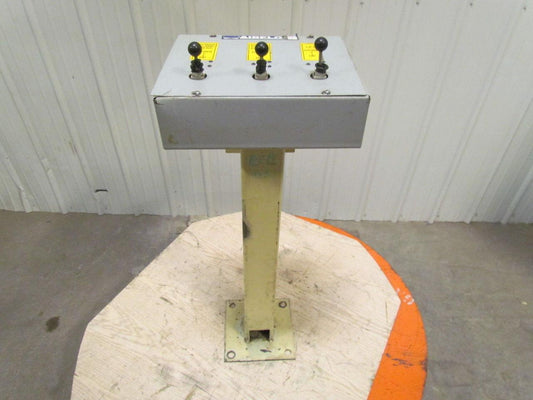 Airfloat Pedestal Mounted Pneumatic Control Operator Station With 3 Air Valves