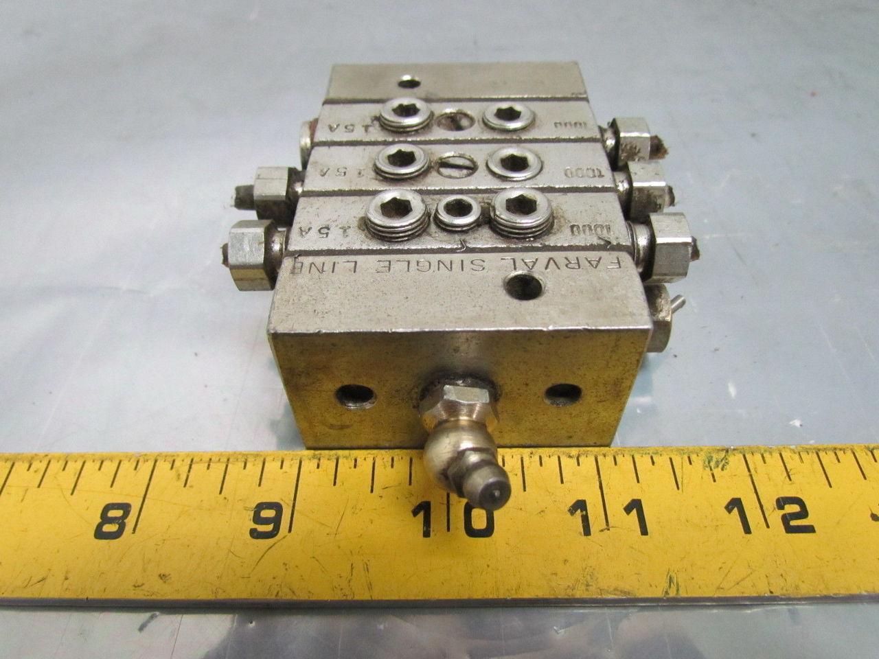 Farval 1000 Series Progressive Divider Valve Manifold