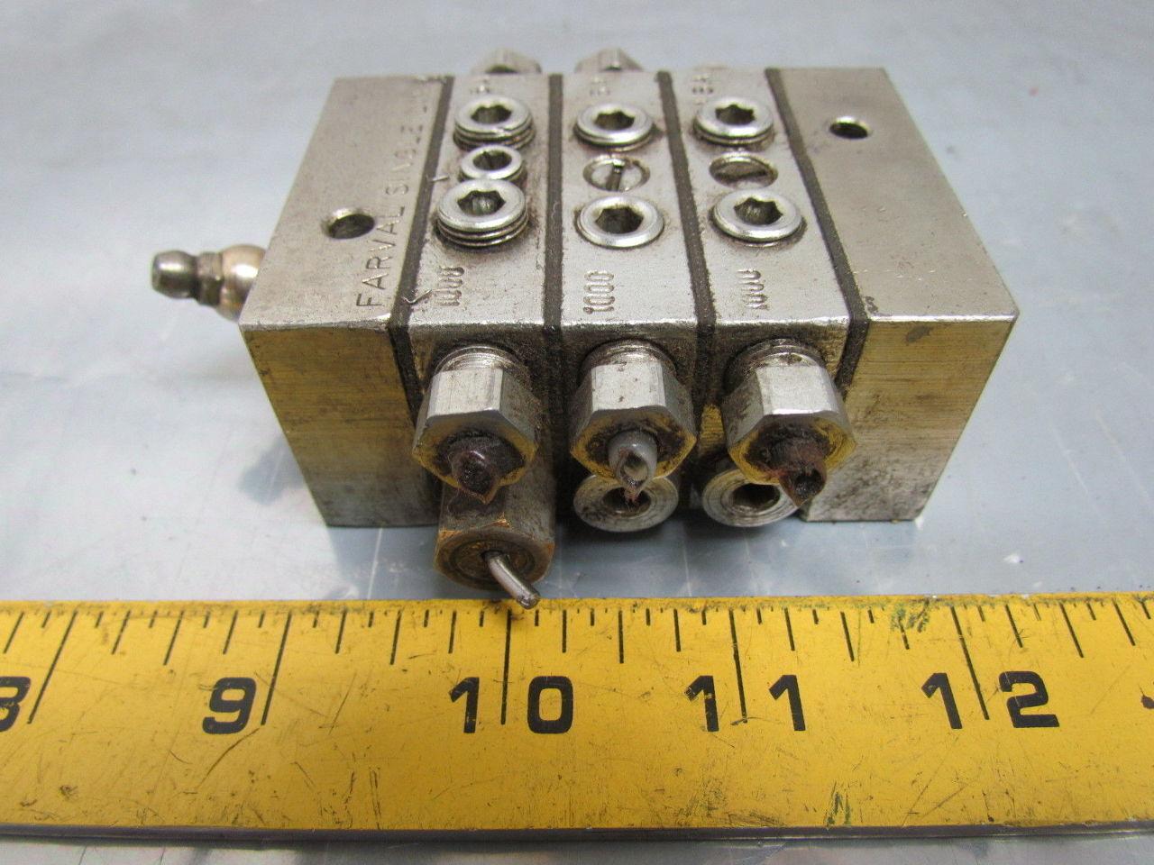 Farval 1000 Series Progressive Divider Valve Manifold