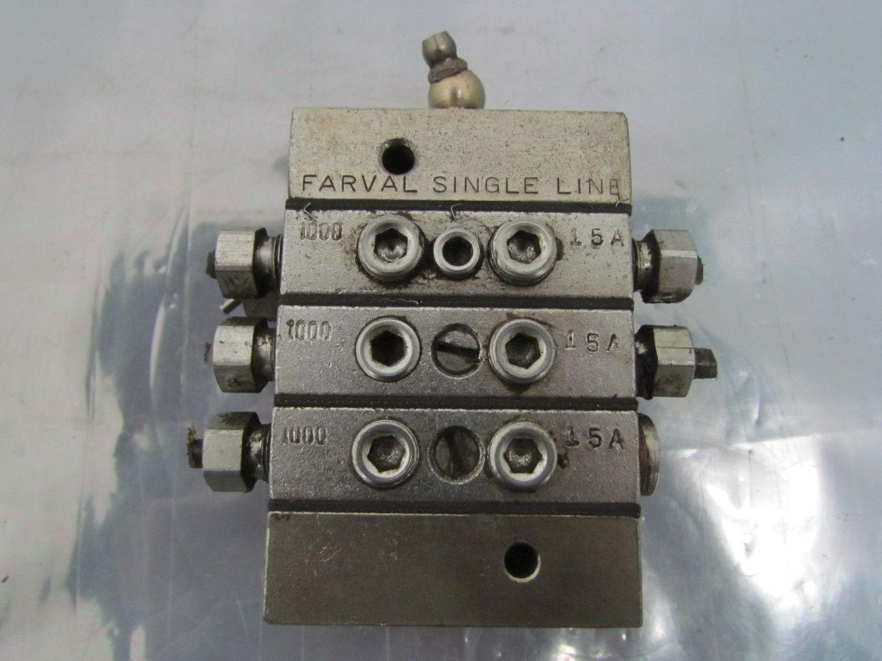 Farval 1000 Series Progressive Divider Valve Manifold