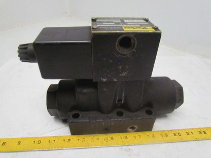 Parker D63W9E5VJ Directional Control Valve 24VDC 3000 PSI Max