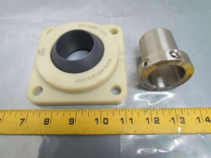 EDT NA4GD7-35MM ZALUE6-35 Polymer 4-Bolt Flange Housing W/Sleeve 35mm ID NIB