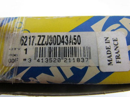 SNR 6217.ZZJ30D43A50 6217ZZJ30D43A50 Single Row Radial Ball Bearing W/2 Shields
