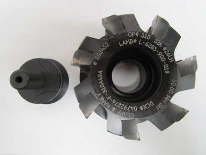 Clapp-Haney Shell Mill Cutter 7 Station W/PCD Inserts W/Box