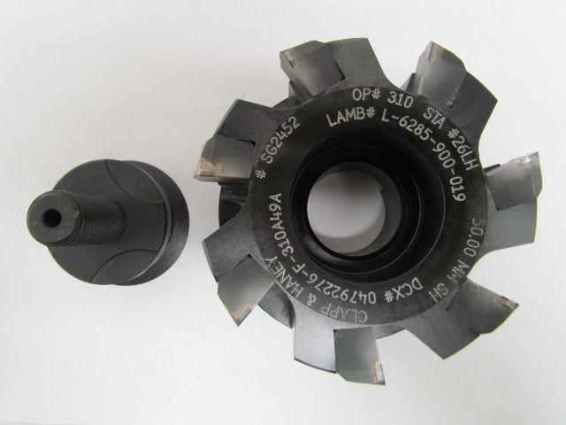 Clapp-Haney Shell Mill Cutter 7 Station W/PCD Inserts W/Box