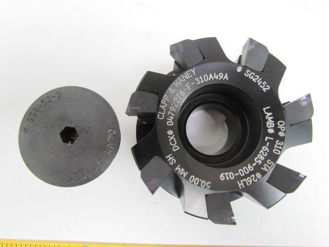 Clapp-Haney Shell Mill Cutter 7 Station W/PCD Inserts W/Box