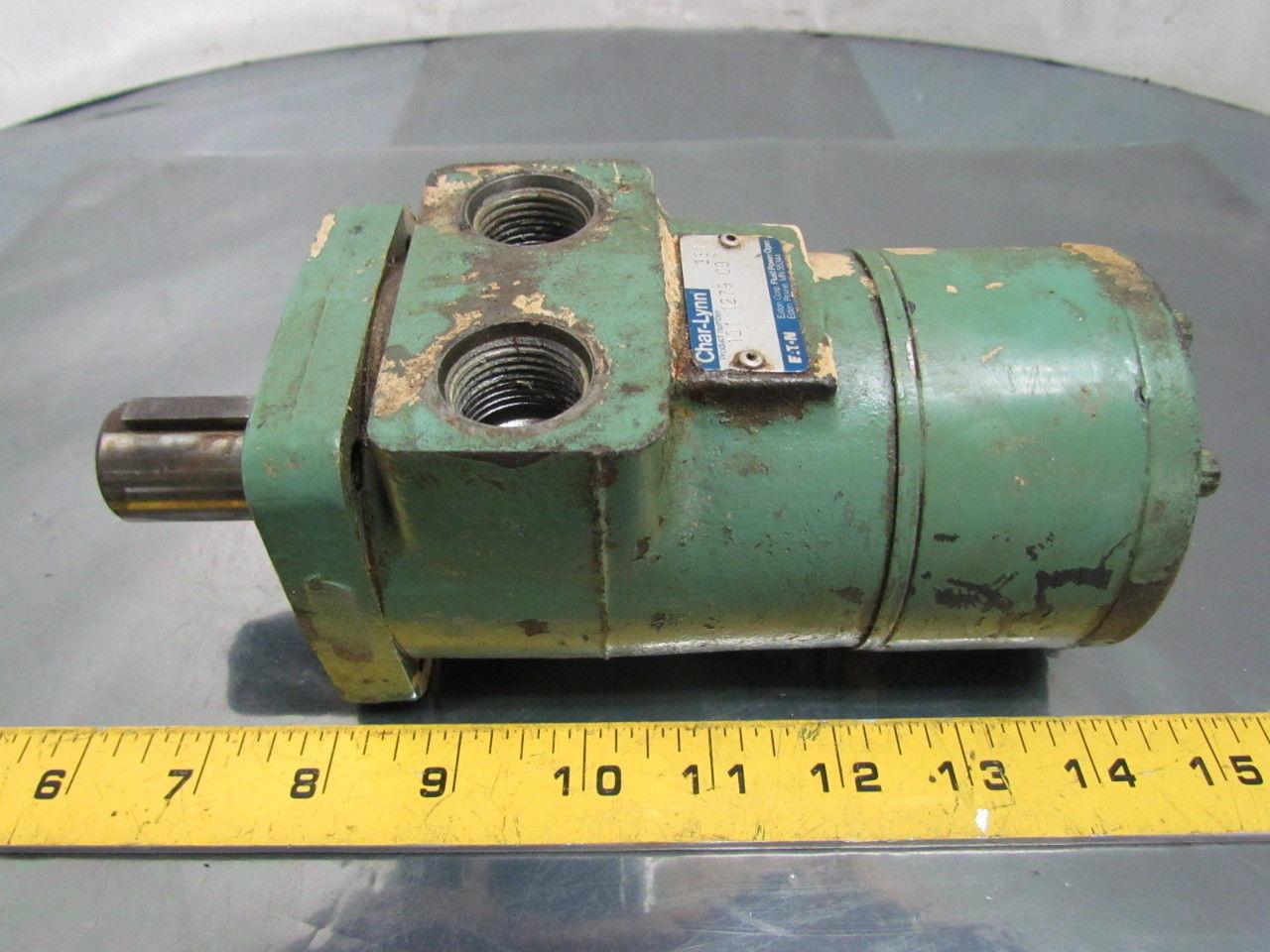 Eaton 101 1279 007 H Ser Spool Valve Hydraulic Motor 4 Bolt Flange SAE #10 Ports