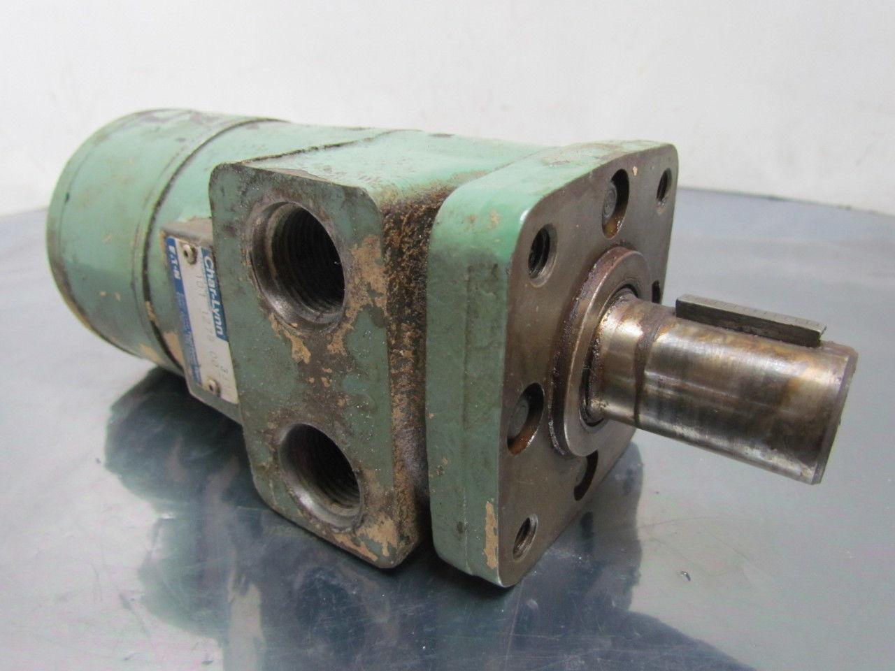 Eaton 101 1279 007 H Ser Spool Valve Hydraulic Motor 4 Bolt Flange SAE #10 Ports