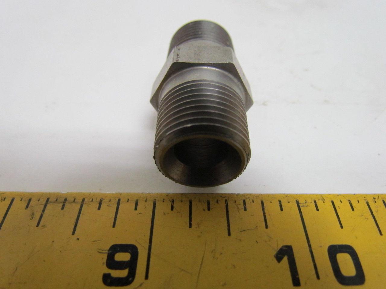 Graco 166469 166-469 Hex Nipple Fitting 3/8" NPT 3/4" Hex NEW