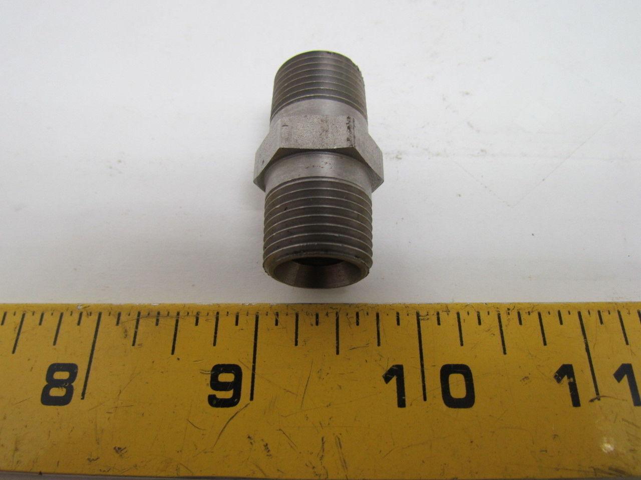 Graco 166469 166-469 Hex Nipple Fitting 3/8" NPT 3/4" Hex NEW