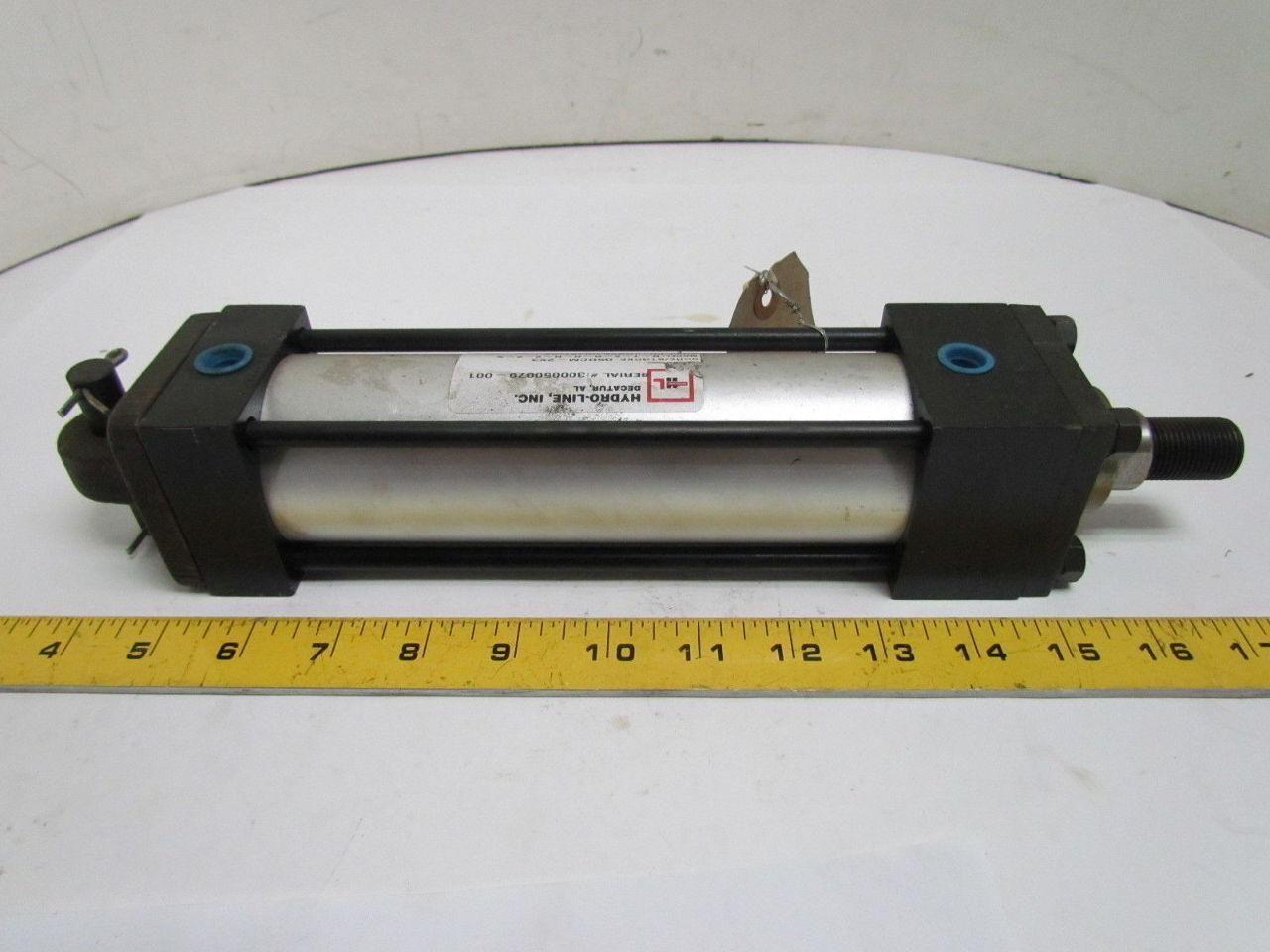 Hydro-Line Q5DCM-2x3-N-1-2-N-N-N-2-2-X  Pneumatic Air Cylinder 2" Bore 3" Stoke