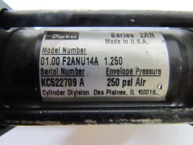 Parker 01.00 F2ANU14A 1.250 Pneumatic Air Cylinder 1" Bore 1-1/4" Stroke 2AN Ser