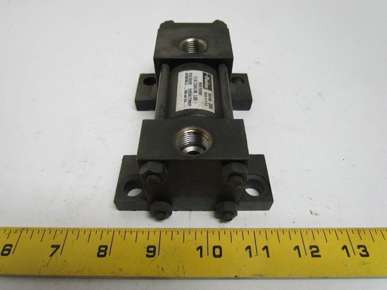 Parker 01.50 C2ANU14A 1.000 Pneumatic Air Cylinder 1-1/2" Bore 1" Stroke 2AN Ser