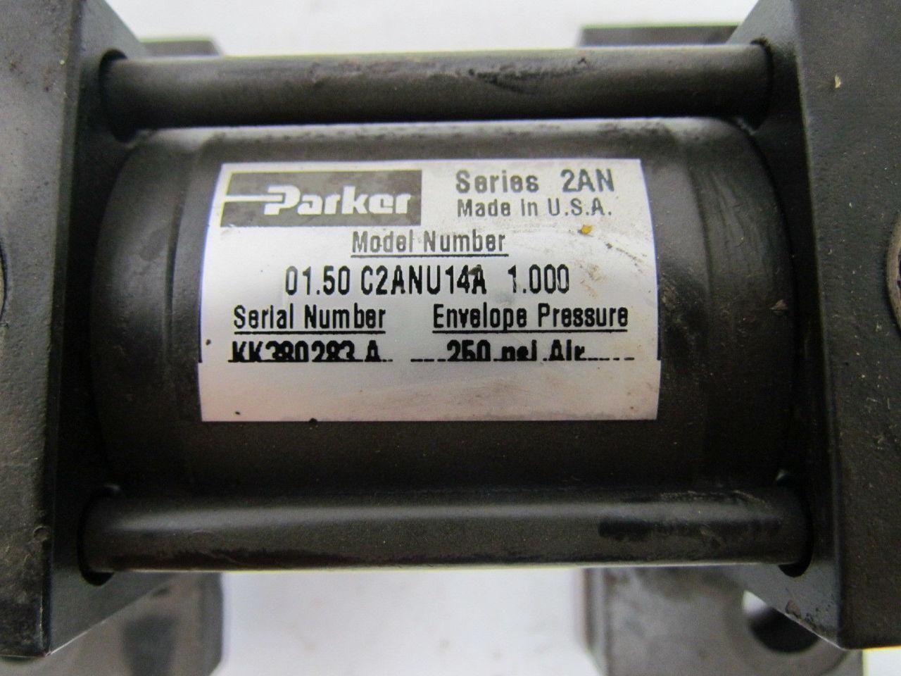 Parker 01.50 C2ANU14A 1.000 Pneumatic Air Cylinder 1-1/2" Bore 1" Stroke 2AN Ser