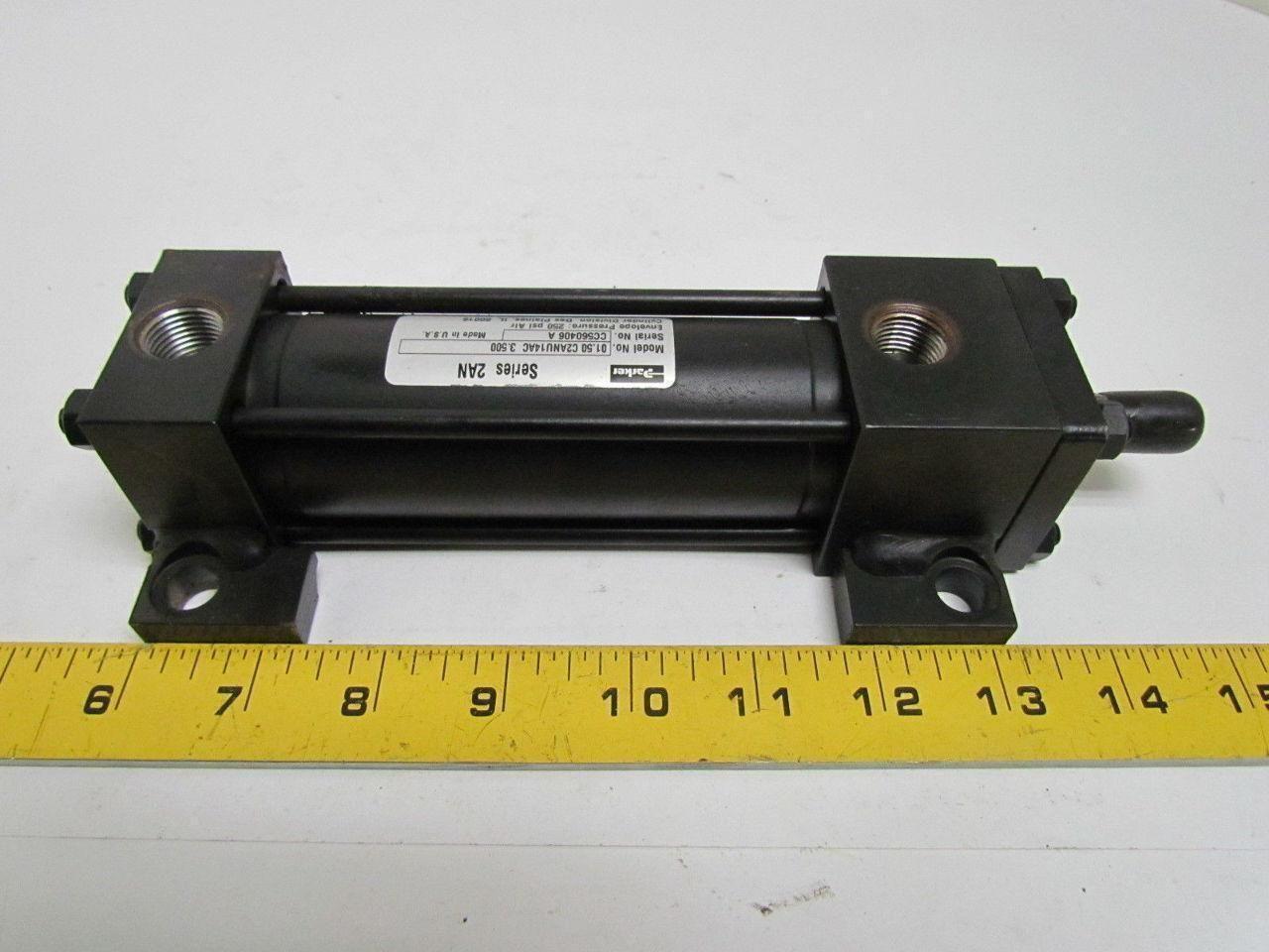 Parker 01.50 C2ANU14AC 3.500 Pneumatic Air Cylinder 1-1/2" Bore 3-1/2" Stroke