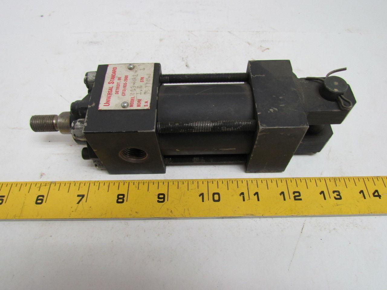 Universal Standard NC9-MP1-NC Pneumatic Air Cylinder 1-1/2" Bore 1" Stroke 1.5x1