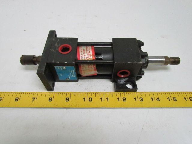 Hennells HA-MDS2/MF1-NC Pneumatic Air Cylinder 1-1/2" Bore 1" Stroke Double Rod